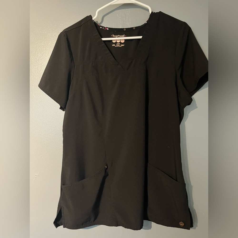 Womens HeartSoul scrub top size L